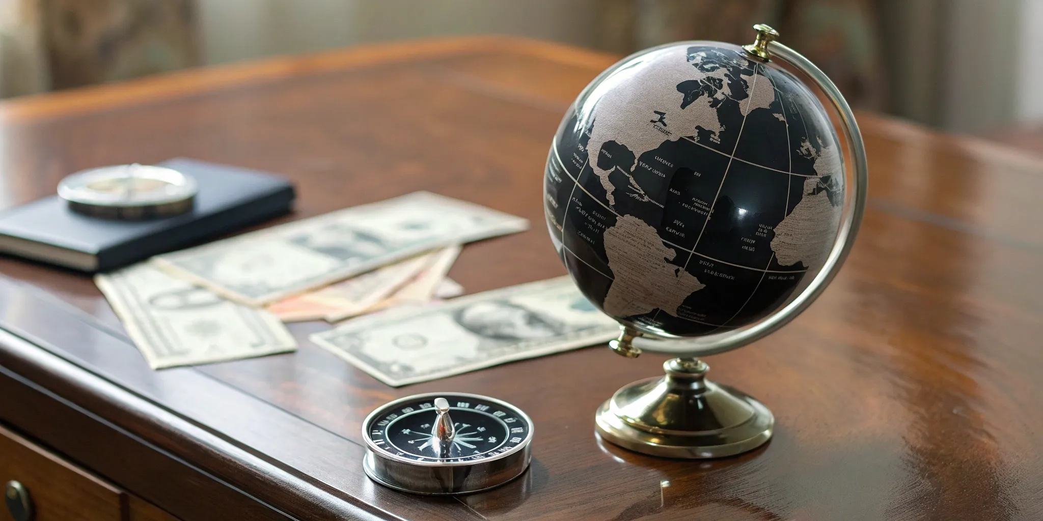 Global tactical asset allocation tools: globe, compass, and cash.
