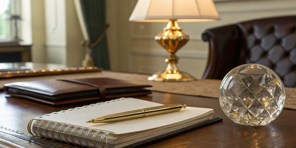 A desk setup for analyzing private credit investment opportunities.