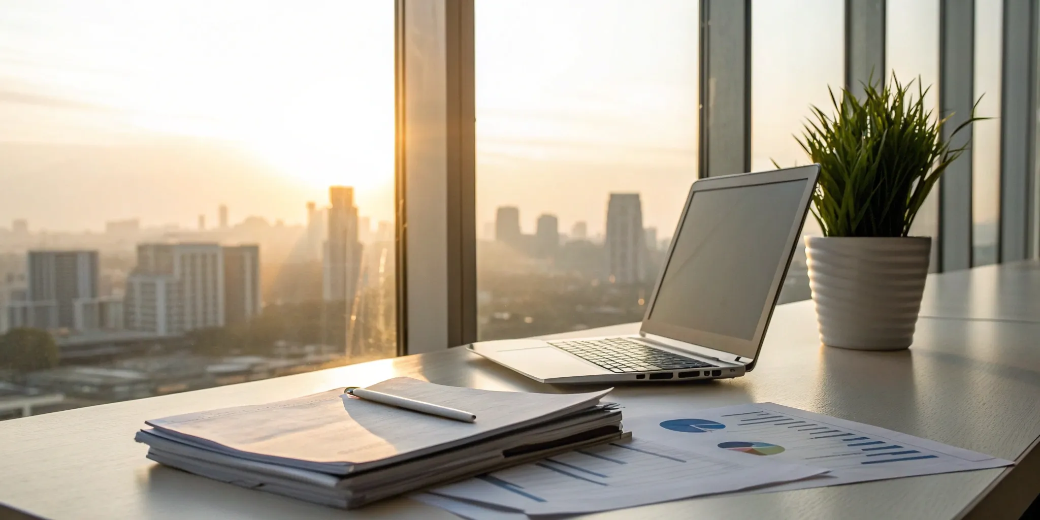 Financial charts on a laptop screen analyzing the quarterly economic forecast.