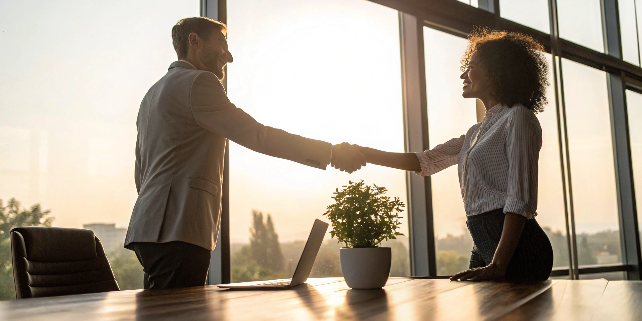Professionals shaking hands, a sign of strong client communication built with the right resources.