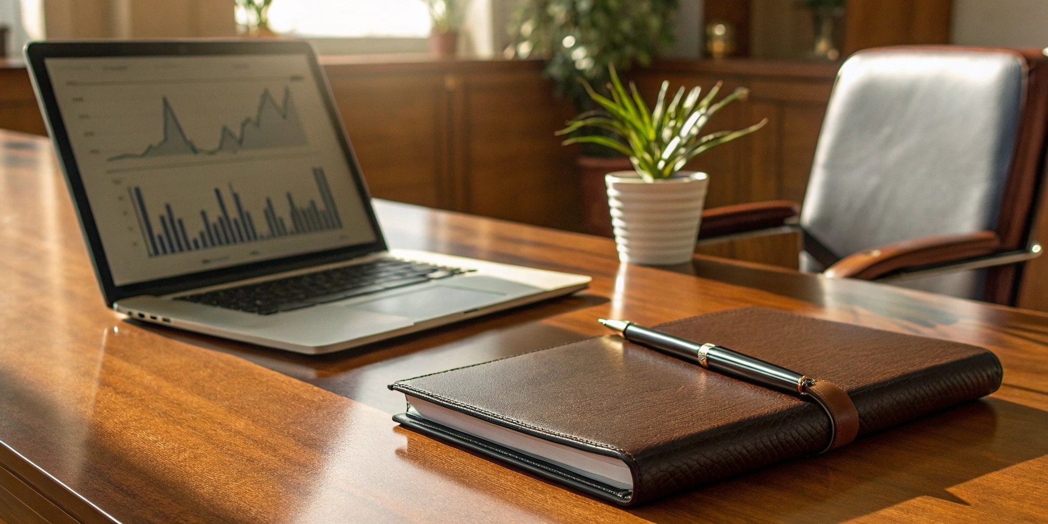 An outsourced CIO for RIAs analyzing financial data on a laptop to help a firm scale.